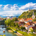 Cityscape of the Slovenian capital Ljubljana. (photo via kasto80 / iStock / Getty Images Plus)