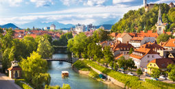 Cityscape of the Slovenian capital Ljubljana. (photo via kasto80 / iStock / Getty Images Plus)