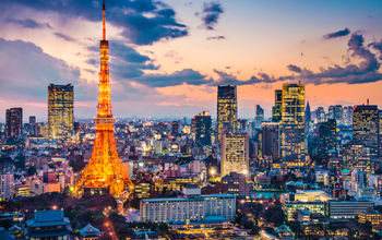 Tokyo, Japan at Tokyo Tower.