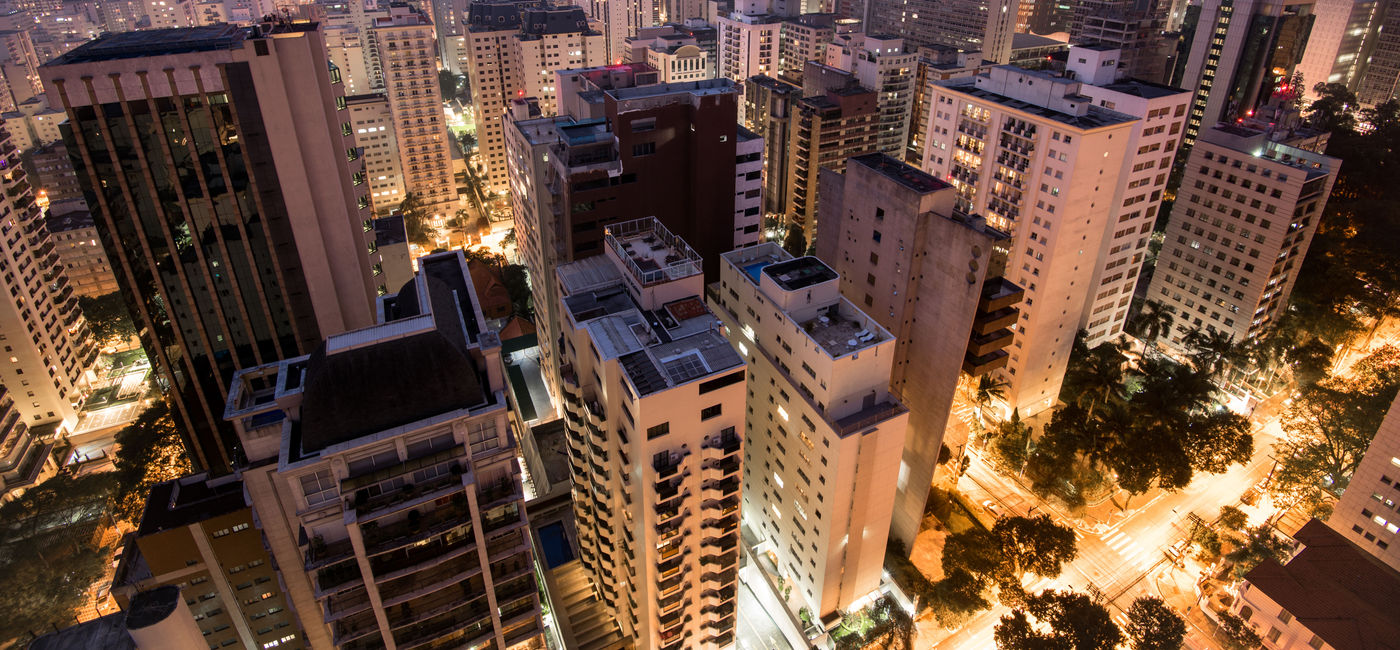 Image: Nighttime view of Sao Paulo, Brazil. (photo via dabldy / iStock / Getty Images Plus)