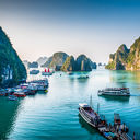 Amazing Halong Bay in the north of Vietnam (photo via SimonDannhauer / iStock / Getty Images Plus)