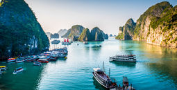 Amazing Halong Bay in the north of Vietnam (photo via SimonDannhauer / iStock / Getty Images Plus)