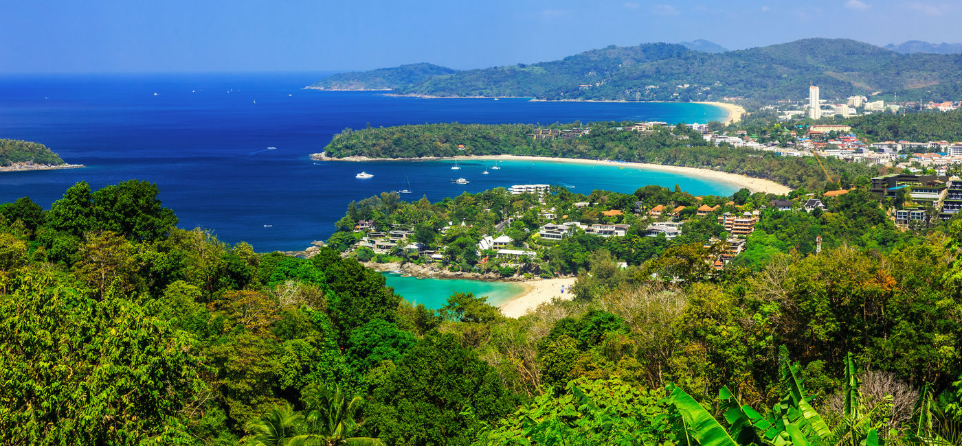Image: The view over Kata Noi and Karon Beach in Phuket, Thailand. (Photo via sorincolac / iStock / Getty Images Plus)