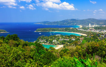 Thailand, Phuket. View point of Kata Noi, Karon Beach and Karon Beach. (Photo via sorincolac / iStock / Getty Images Plus)