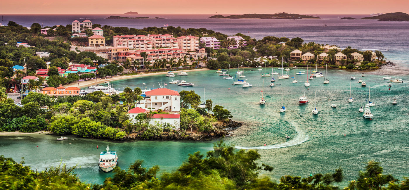Image: Cruz Bay in Sts John, U.S. Virgin Islands. (photo via SeanPavonePhoto / iStock / Getty Images Plus)