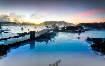 The Blue Lagoon, Iceland.  (photo via elkaphotos/iStock/Getty Images Plus)