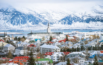 Reykjavik capital city of iceland.  (photo via patpongs/iStock/Getty Images Plus)