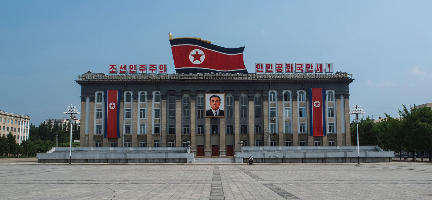 Image: PHOTO: Kim Il-Sung Square in Pyongyang, North Korea. (photo via alexkuehni / iStock / Getty Images Plus)
