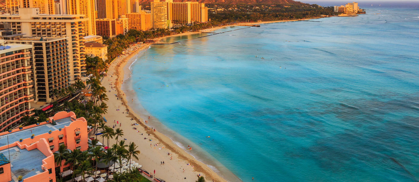 Skyline of Honolulu, Hawaii.  (photo via sorincolac/iStock/Getty Images Plus)