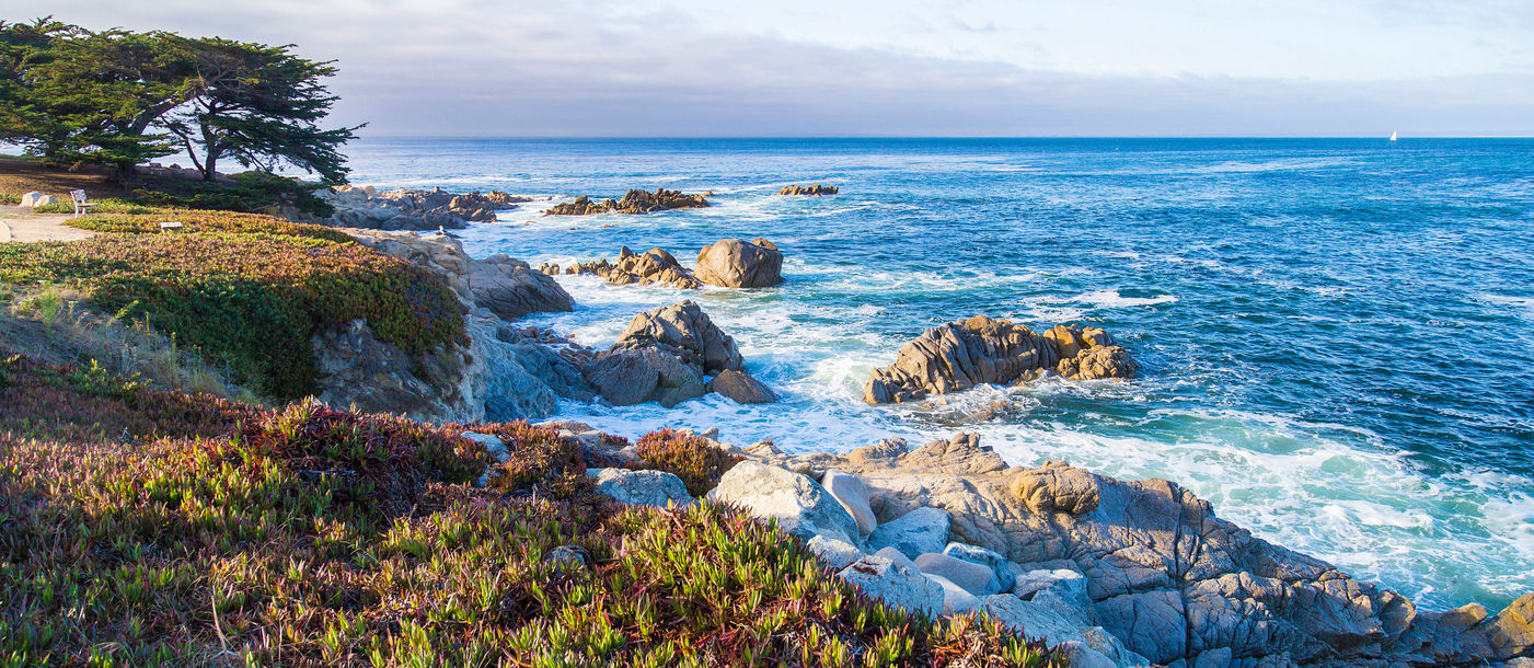 Seascape of Monterey Bay at Sunset in Pacific Grove, California, USA (Photo via Serbek / iStock / Getty Images Plus)