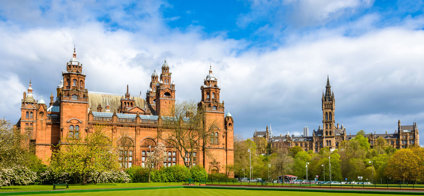 Image: Kelvingrove Museum and Glasgow University - Scotland (photo via Leonid Andronov/iStock/Getty Images Plus)