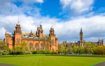 Kelvingrove Museum and Glasgow University - Scotland (photo via Leonid Andronov/iStock/Getty Images Plus)