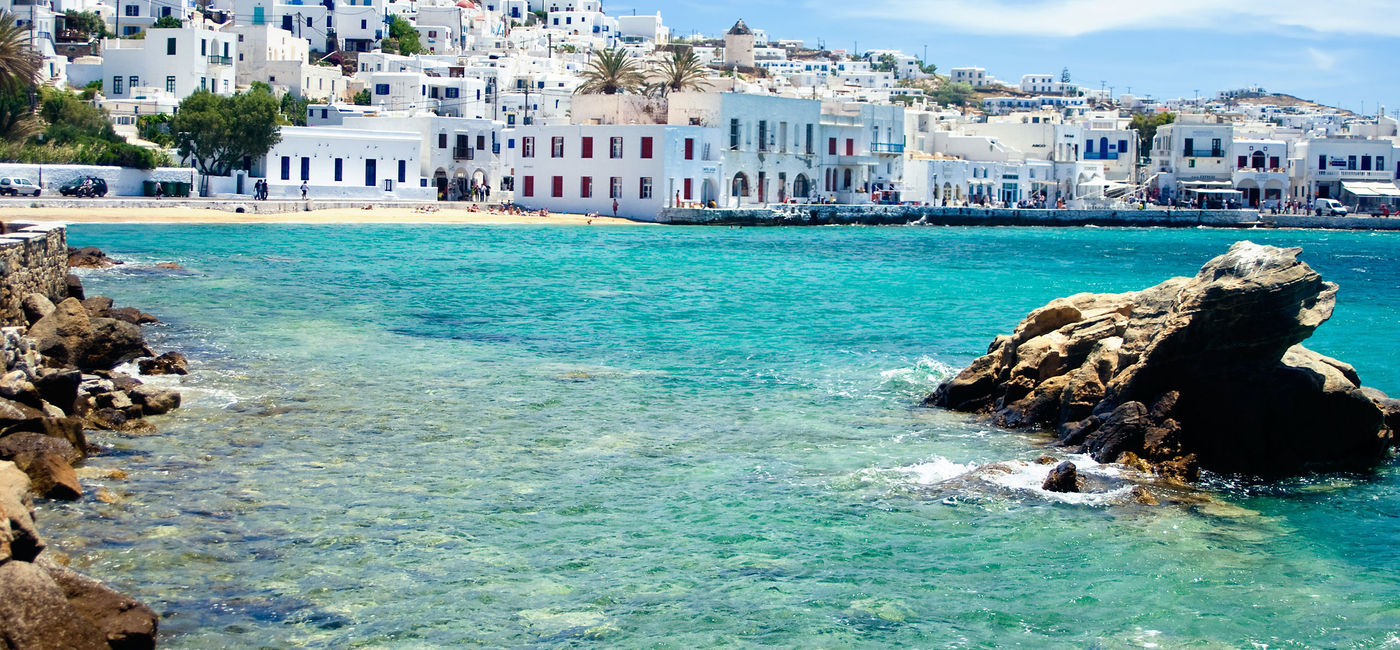 Image: Enjoy a mini cruise to see the beauty of Mykonos and the Greek Islands (photo courtesy tepic / iStock / Getty Images Plus)