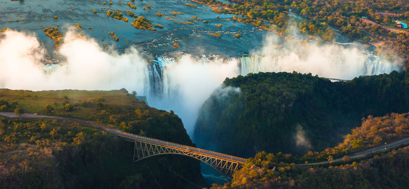 Image: Victoria Falls from the air. (Photo via 3dan3 / iStock / Getty Images Plus)
