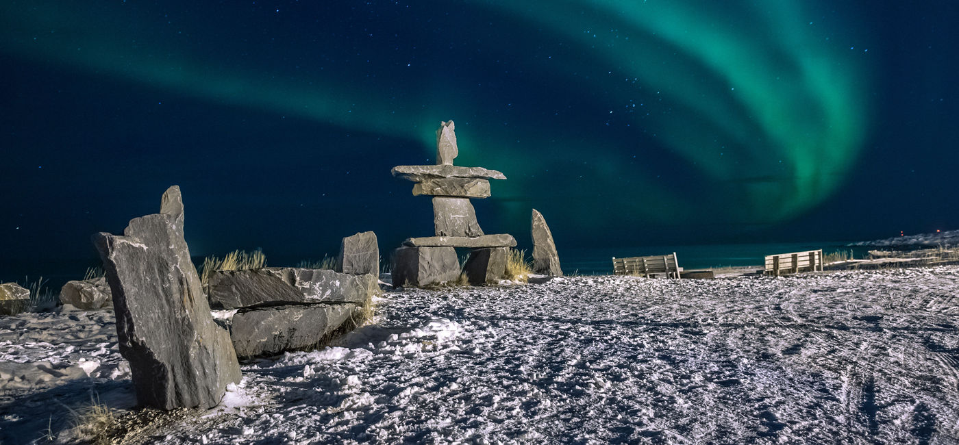 Image: PHOTO: Polar light by Hudson Bay, Churchill, Manitoba, Canada. (photo via 2686832 / iStock / Getty Images Plus)