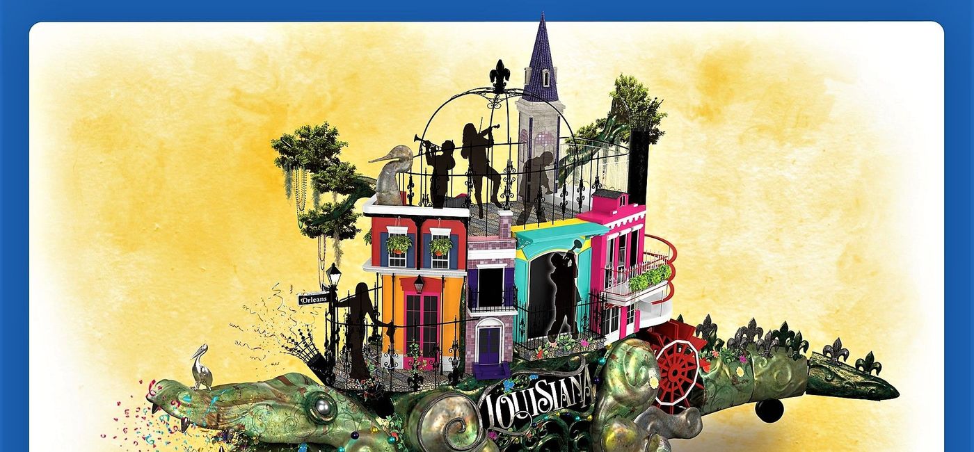 Image: A rendering of the Louisiana Office of Tourism float for the Macy's Thanksgiving Day Parade. (photo via Louisiana Office of Tourism)