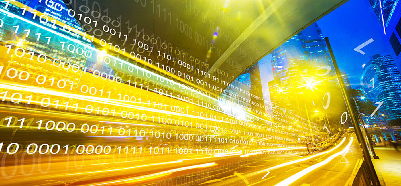 Image: PHOTO: Data binary code road. (photo courtesy of Thinkstock)