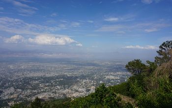 Overlooking Haiti coast