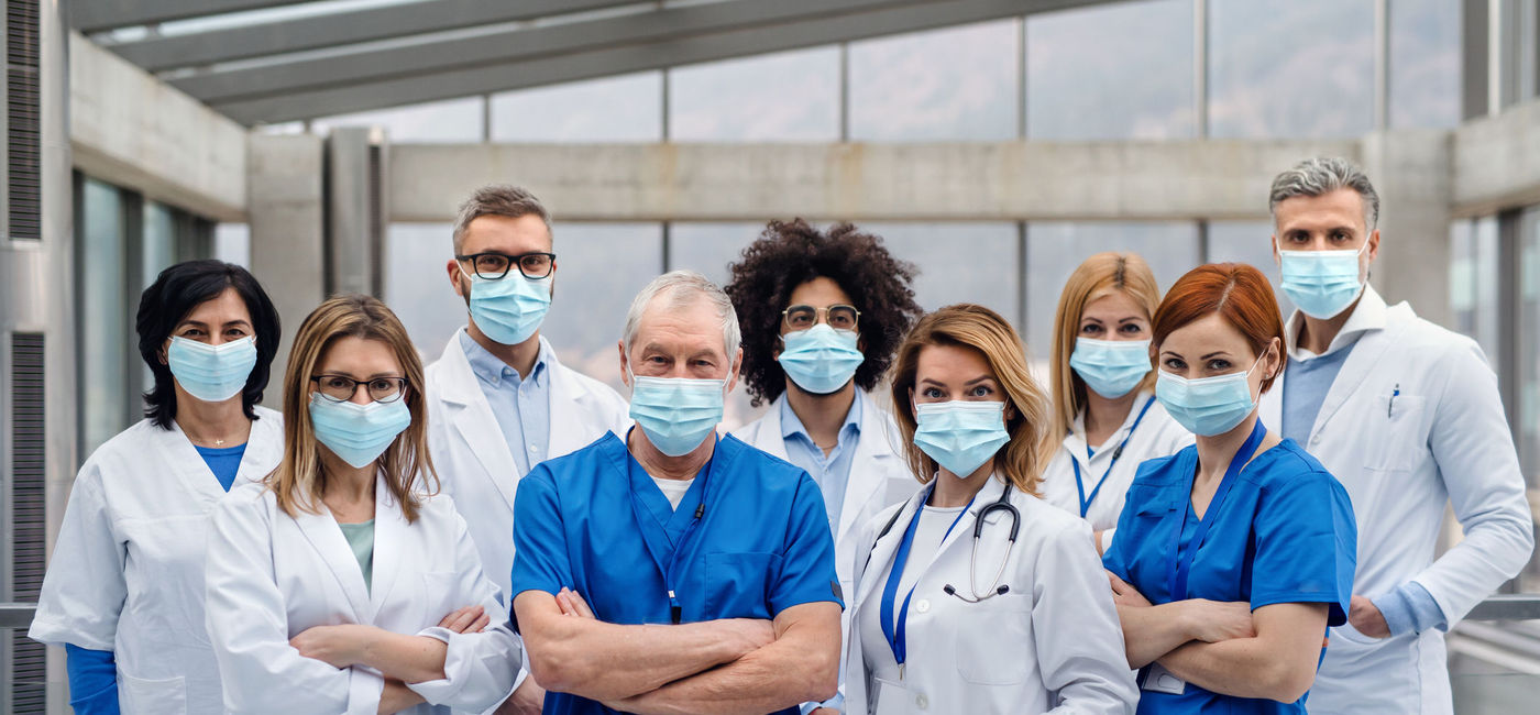 Image: PHOTO: A group of doctors and nurses. (Photo via iStock/Getty Images Plus/Halfpoint)
