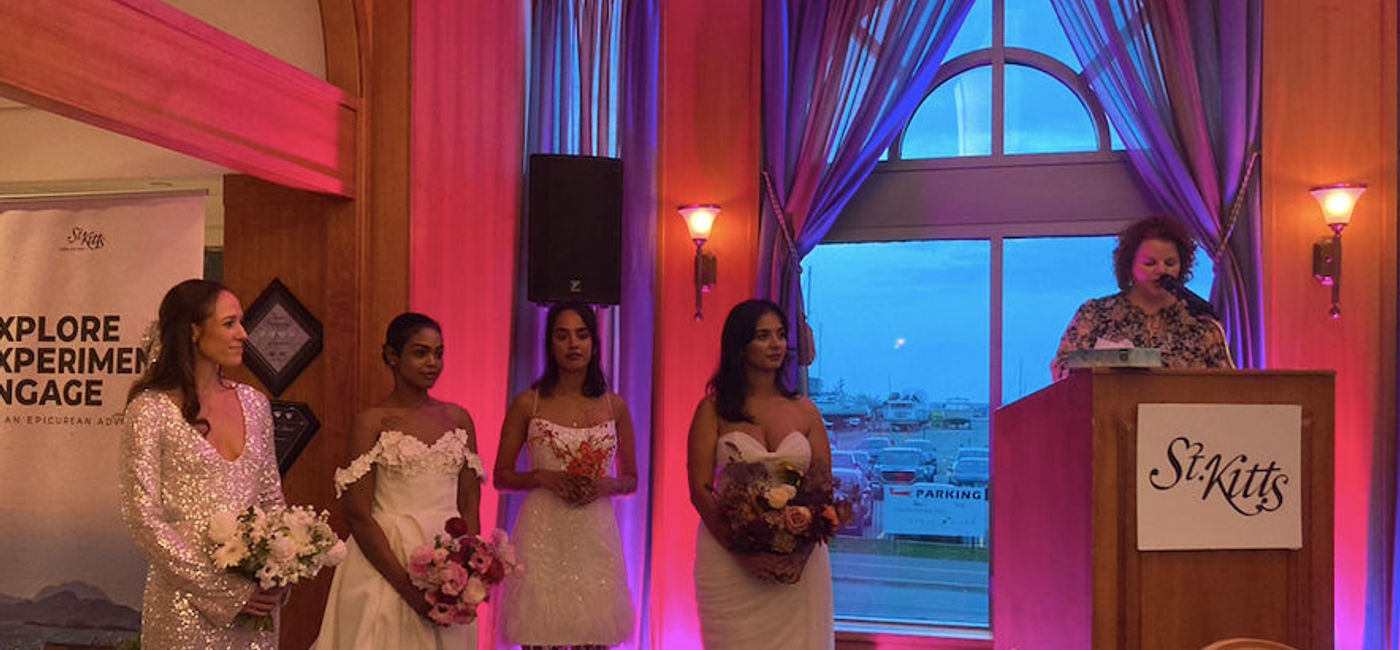 Image: The evening featured a bridal fashion show, hosted by Alison McGill