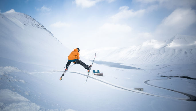 Skiing in Iceland