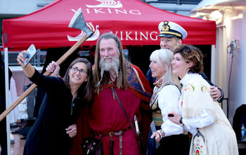 Los Angeles christening Viking ocean ship