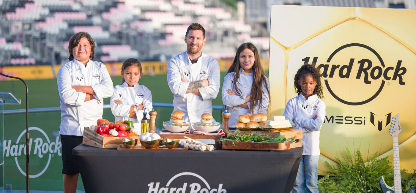 Image: Hard Rock and Leo Messi introduce 'The Hard Rock Messi Kids Menu.' (Photo Credit: Hard Rock International)