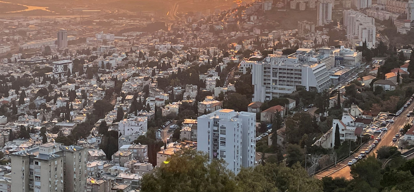 Image: Sunrise over Haifa. (Bruce Parkinson)