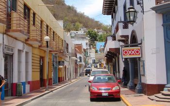 Street in Manzanillo, Mexico