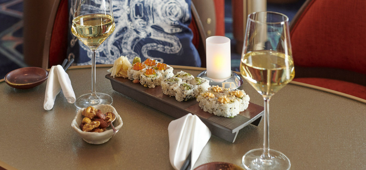 Image: Seabourn Pursuit Sushi in the Club. (Photo Credit: Seabourn Media)