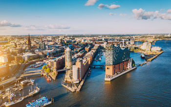 Aerial view of Hamburg, Germany
