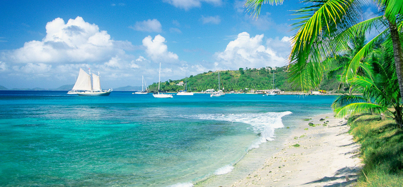 Image: Caribbean, Grenadines, Britannia Bay, Mustique (Photo via Medioimages/Photodisc / Getty Images / Photodisc)