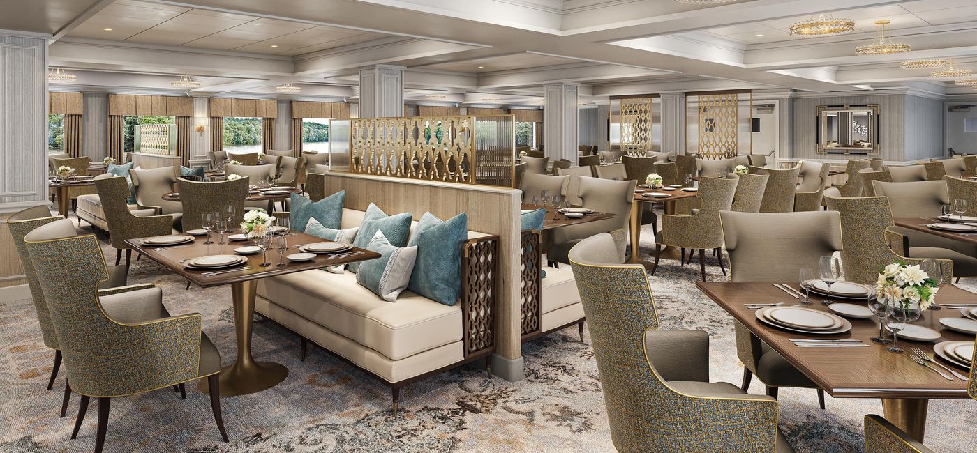 Image: Rendering of the American Cruise Lines' Paddlewheel Restaurant redesign. (photo via American Cruise Lines) ((photo via American Cruise Lines))