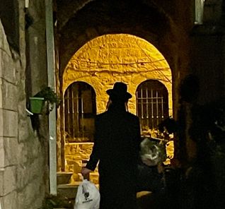 Jerusalem at night.