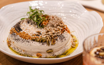 Almond hummus at Muna, Nobu Hotel Los Cabos