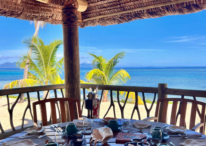 Breakfast views at Wakaya Breakfast views at Wakaya