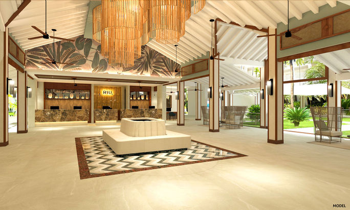 Lobby, RIU Palace Macao, renovated, Punta Cana, Dominican Republic
