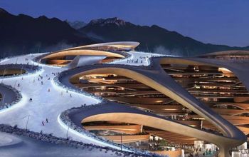A rendering of the upcoming Collective Trojena