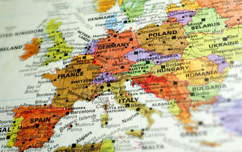 Map of Europe.