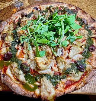 Tel Aviv vegan pizza
