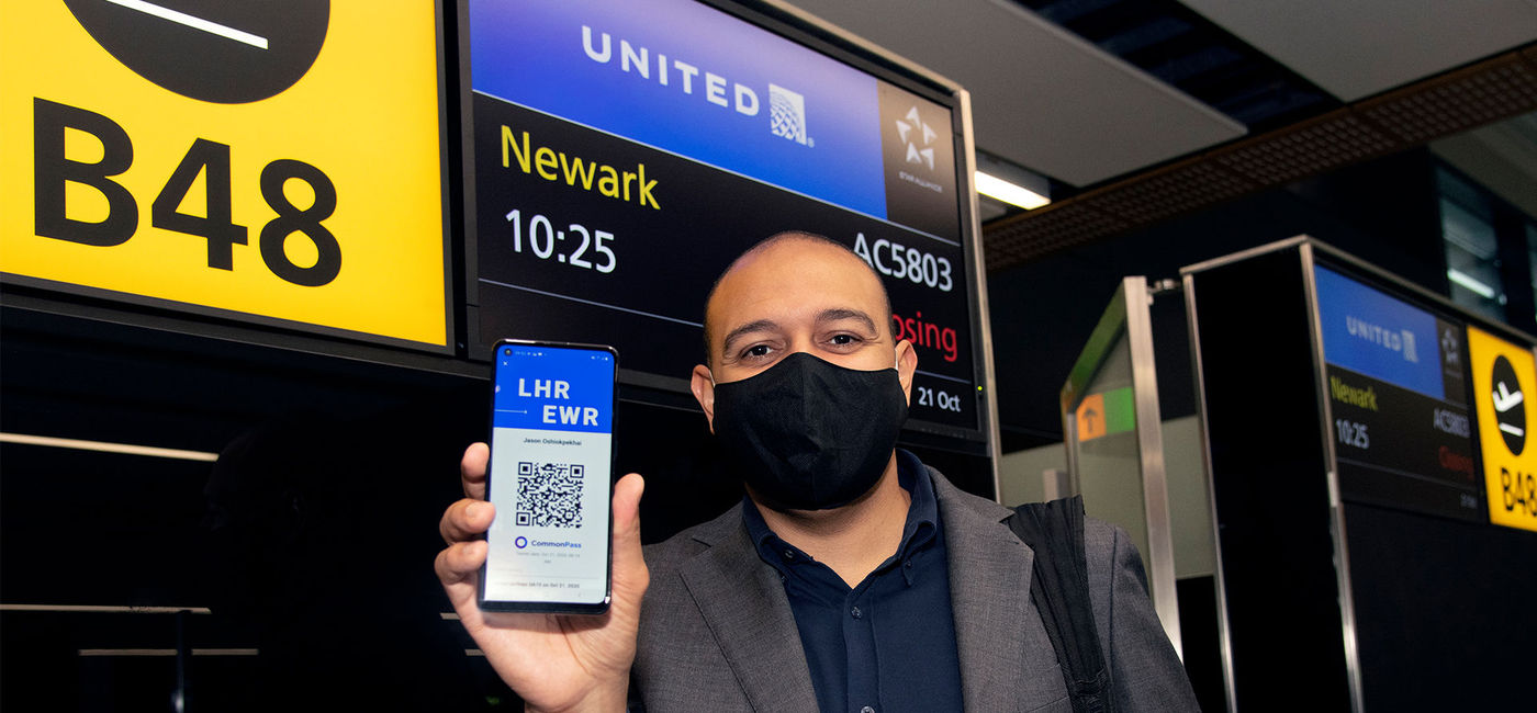 Image: CommonPass app (photo courtesy CommonPass)