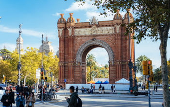 Arc de Triomf in Barcelona, Spain