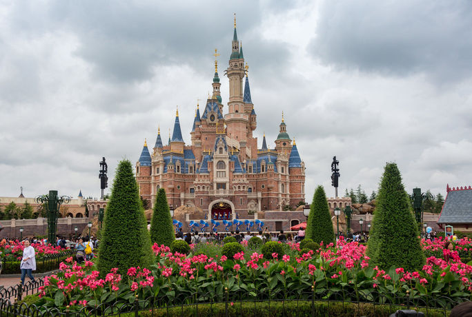 Shanghai Disney's Enchanted Fairytale Castle. Shanghai Disney's Enchanted Fairytale Castle.