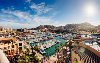 Aerial view of Cabo San Lucas, Mexico