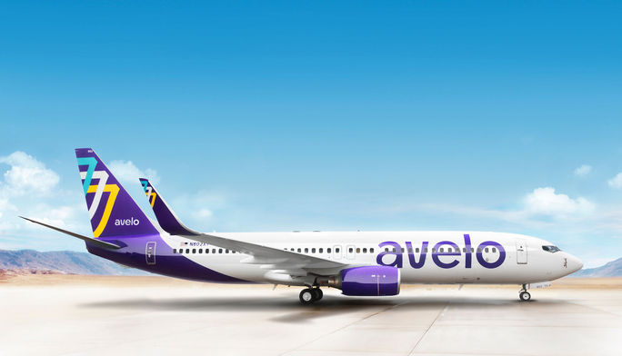 Avelo Airlines livery.