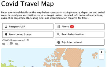 COVID-19 Travel Map Powered by Sherpa