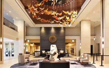 The new lobby at Harrah’s Cherokee Casino Resort, North Carolina.
