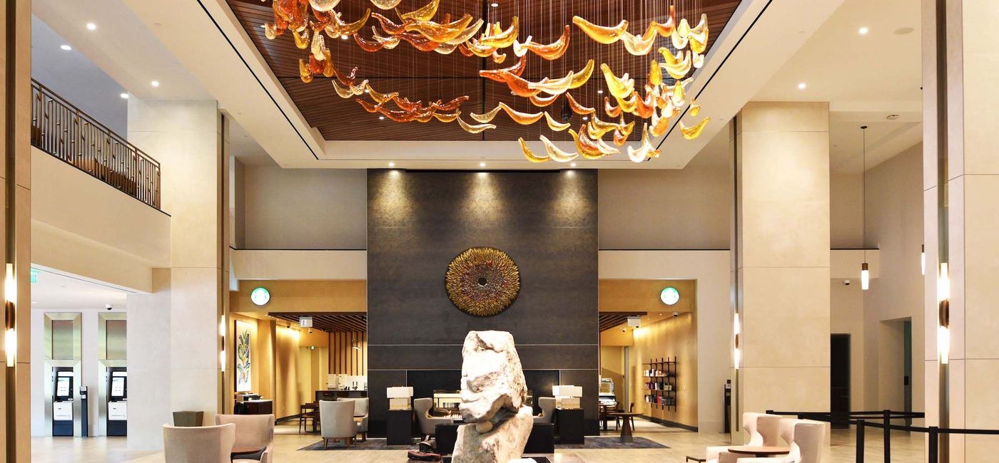 Image: The new lobby at Harrah’s Cherokee Casino Resort, North Carolina. (photo courtesy of Caesar's Entertainment) (Caesar's Entertainment)