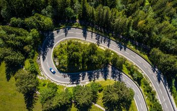 car, Bavaria, Germany, road, winding