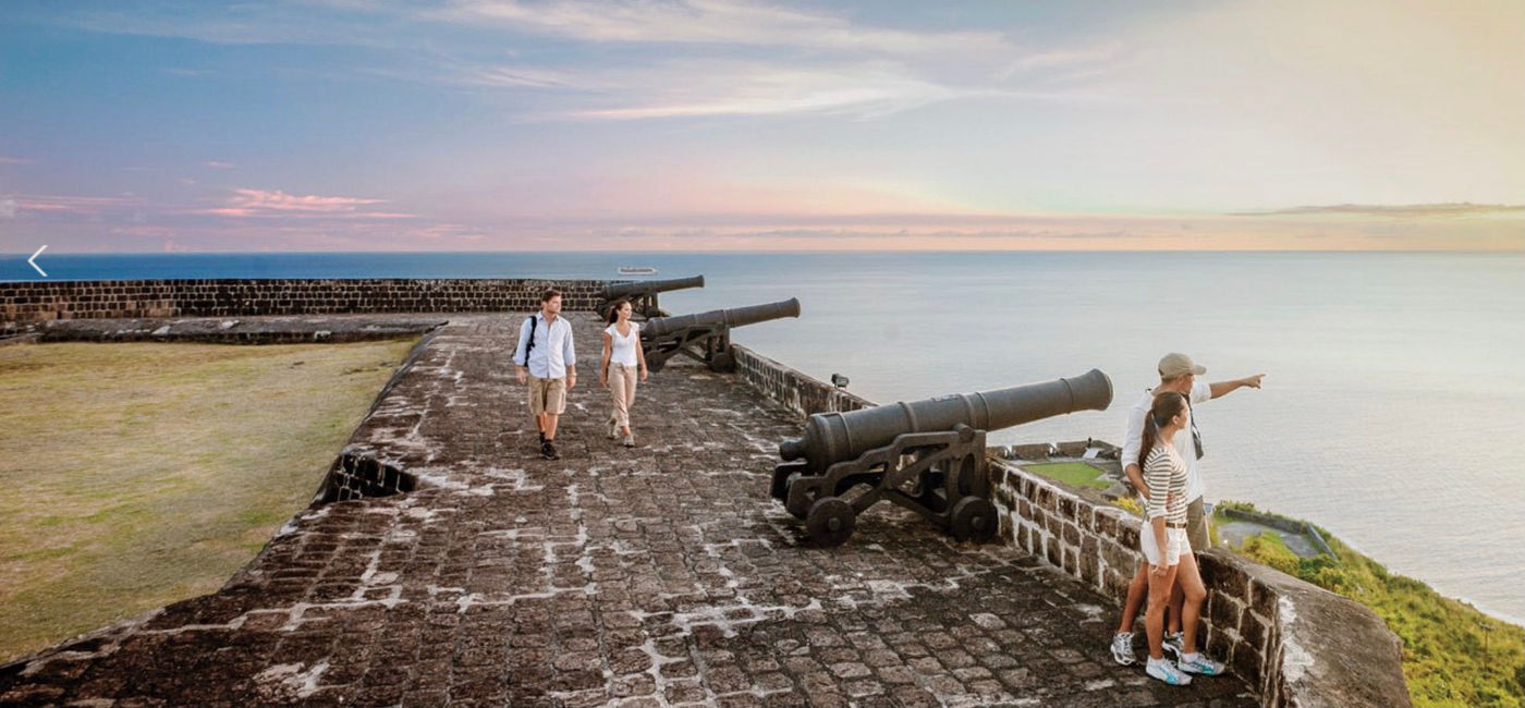 Image: St. Kitts' Brimstone Hill fortress is a UNESCO World Heritage Site. (St. Kitts Tourism Authority)
